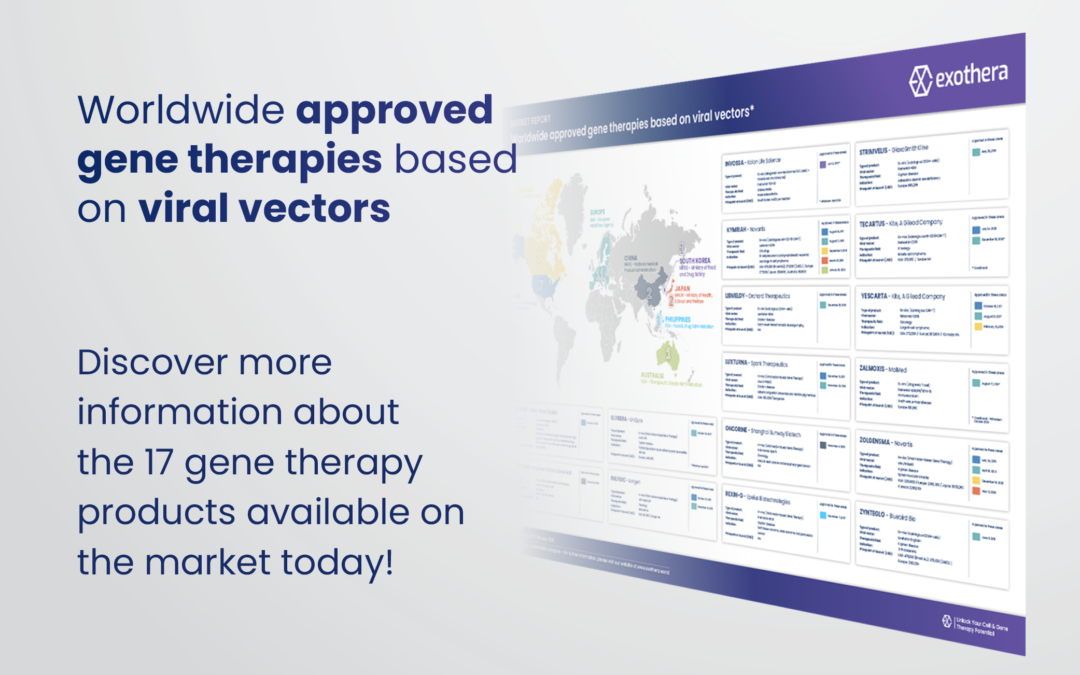 Worldwide approved gene therapies based on viral vectors