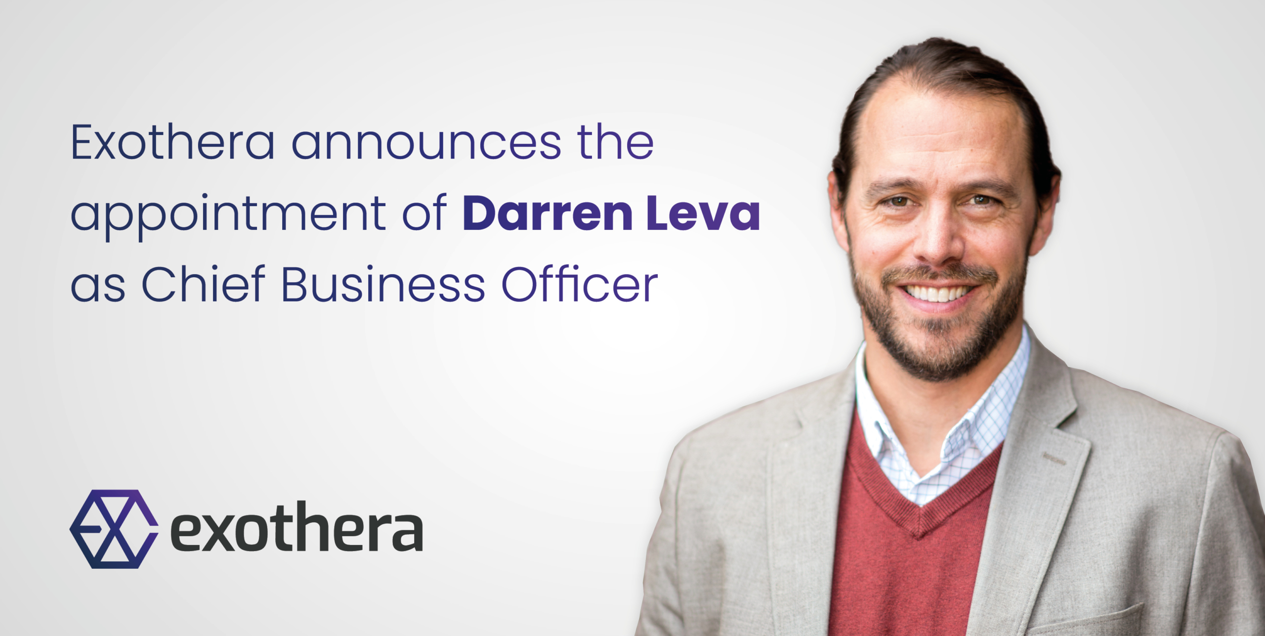 Darren Leva CBO at Exothera announced