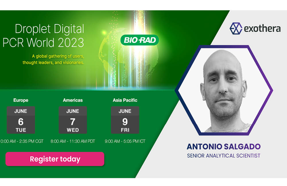 Joint webinar with Bio-Rad Laboratories – Droplet Digital PCR (ddPCR): A Versatile Tool for Absolute Quantification and Quality Analysis of Viral Vector