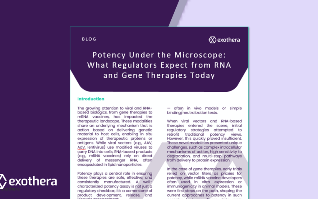 Potency Under the Microscope: What Regulators Expect from RNA and Gene Therapies Today